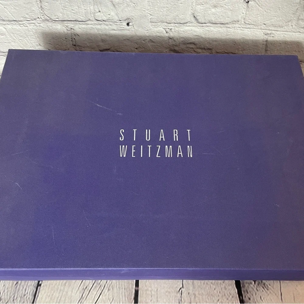 New Stuart Weitzman Lander Over-the-knee Wedge Boots In Slate Size 8.5